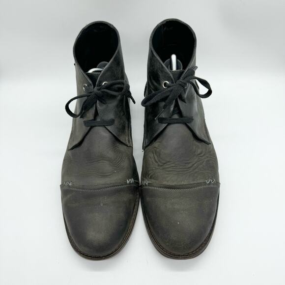 Fortress of Inca Anthro Leather Lace Up Chukka Desert Dress Ankle Boot Grey 11 - Picture 4 of 11